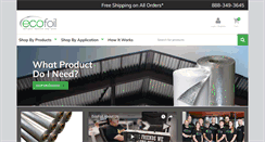 Desktop Screenshot of ecofoil.com