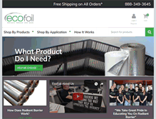 Tablet Screenshot of ecofoil.com